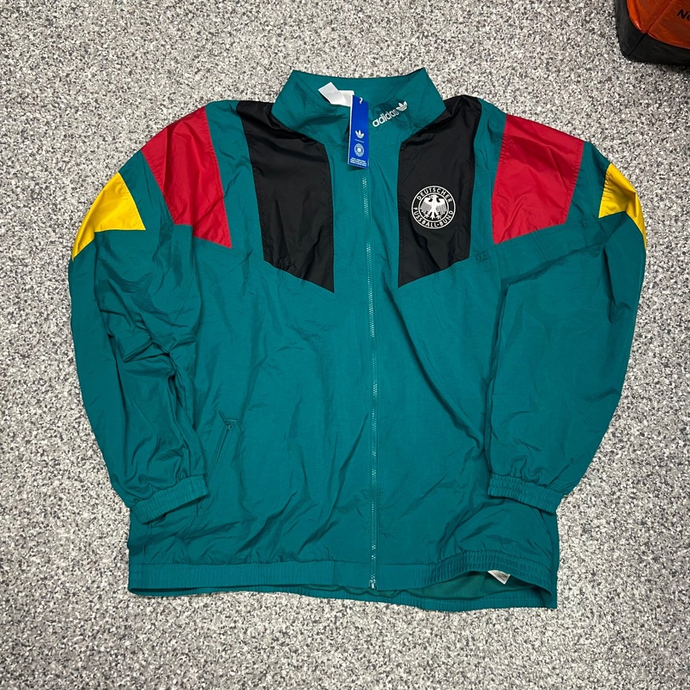Adidas Germany DFB Colorblock EQT Track Jacket Men's Size 3XL Green KG2281